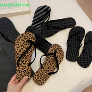 Augustine Y2K Leopard Slipper Flip Flops - Casual Summer Women's Sandals