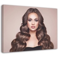 Hair Salon Hairdressing Posters Wavy Hair Hair Salon Wall Poster Canvas Poster Wall Art Decor Print 