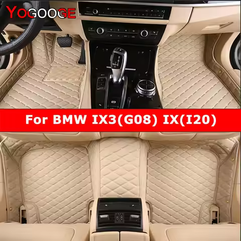 YOGOOGE Custom Car Floor Mats For BMW IX3(G08) IX(I20) Auto Carpets Foot Coche Accessorie