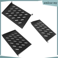 [AmlesoMY] Server Rack Shelf Network Cabinet Shelf Universal Mounting Vented Cantilever Server Mount