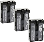 3 Pack NP-FM50 Replacement Battery 7.2V 2000mAh Set for SONY FM30 FM51 QM51D QM50 DSC F707 F717 F828