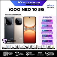iQOO NEO 10 5G [32GB*(16+16)GB RAM 512GB ROM] - Original iQOO Malaysia