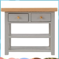 1/12 DollHouse Furniture Miniature Wooden Console Table Cabinet Kitchen Room Sideboard Bathroom Shel