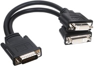 ZHIYUEN® DMS-59 to DVI Splitter 59 Pins to 2 * DVI 24+5 Cable Connector for Dual Monitor Setups or a