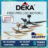 【2025 NEW MODEL】 DEKA F5DC PRO 56" Baby Fan 46" 5 Blade DC Motor 20 Speed Remote Control Ceiling Fan