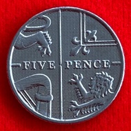 English Coins​​ United Kingdom 5 pence 2016 Foreign Coins