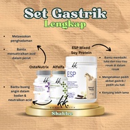 SHAKLEE Set Gastrik Lengkap ORIGINAL HQ (ESP MIXED SOY, OSTENUTRIX, ALFALFA)