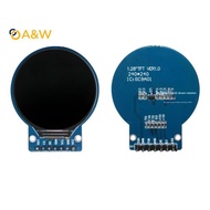 A&W TFT Display 1.28 Inch TFT LCD Display Module Round RGB 240*240 GC9A01 Driver 4 Wire SPI Interfac