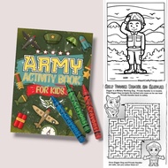 Army Soldier Military Coloring Activity Book Birthday Party Giveaway Souvenir