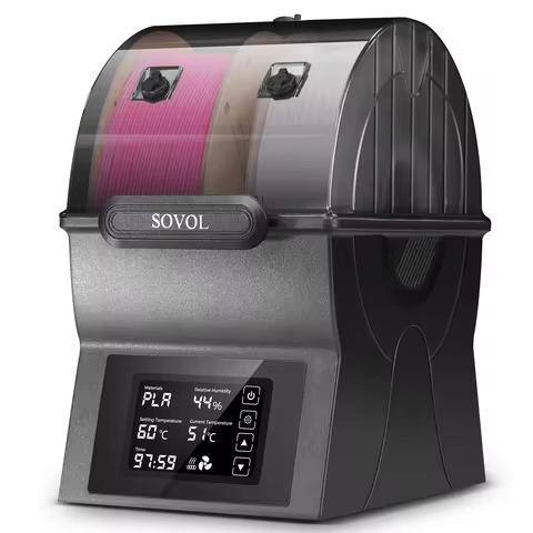 Sovol Filament Dryer SH02 Dry Box Filament Sealed Storage Box 3D Printer Spool Holder with PTC Heate