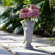[HtongMY] Angel Pray Flower Vase Sturdy for Fresh Artificial Flowers Cemetery Decor