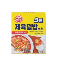 [Ottogi] 3-Minute Spicy Pork Rice Bowl Sauce, Korean Jeyuk Sauce, Ready Meal Sauce Pack, 150g x3