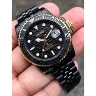 Seiko Mods Yacht Master black stainless steel Seikolex Seiko modify Seiko modified men’s watch mecha