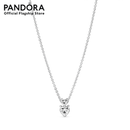 Pandora Heart sterling silver collier with clear cubic zirconia