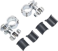 For Electra Road King For Street Glide 1-1/4" Bars Motorcycles Highway Clamp Foot Pegs Chrome Footre