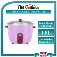 The Cooklive 1.0L Rice Cooker YM20-GT(P) Periuk Nasi with Keep Warm Function Aluminium Inner Pot