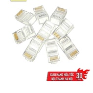 Box of 100 AMPIX plastic RJ45 network connectors (White) - Box of 100 RJ45 network connectors