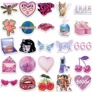 prosperoneframe  58Pcs Y2k Pink Stickers Funny Cute Graffiti Girls Skateboard Waterproof Luggage Sport DIY Laptop Car Stickers Decals Kids Toy   MY