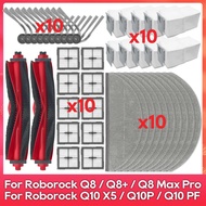 Fit For ( Roborock Q10 X5 / Q10 PF / Q10P / Q8+ / Q8 Max Pro Plus ) Parts Accessories Main Side Brus
