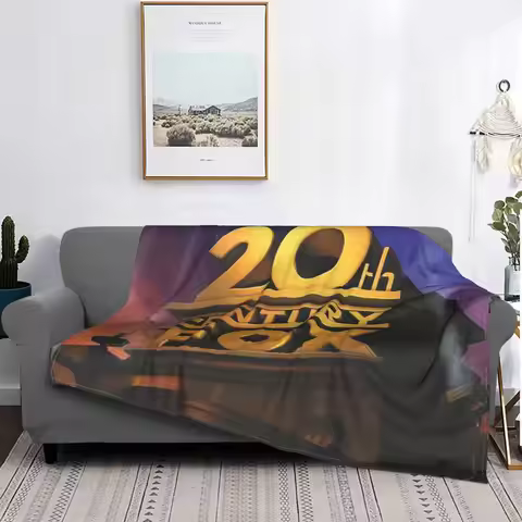20th Century Fox Classic Blanket Warm Fleece Sofa Throw Blanket for Couch Bedding Travel Throws Beds