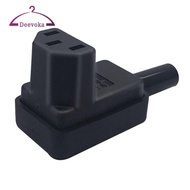 [deevoka] C13 Power Plug Right Angle IEC 320 C13 Female Power Cable Adapter Connector