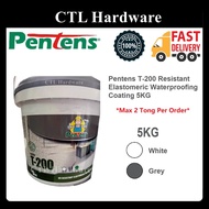 5KG Pentens T-200 Resistant Elastomeric Waterproofing Coating 5KG (t200) *1 Tong Per Order*