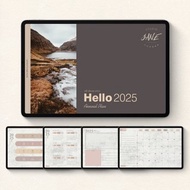 數碼 2025跳轉式日程本/每日計劃goodnotes/Notability電子手帳模板