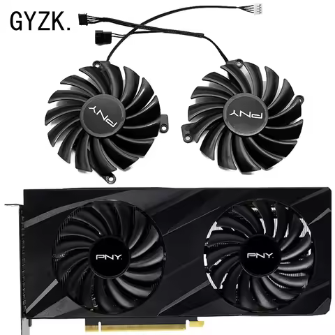 New For PNY GeForce RTX3060 3060ti VERTO Dual Fan Graphics Card Replacement Fan CF-12910S