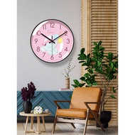jam dinding wall clock Yipla 6168 Living Room Cartoon Wall Clock Small Animal Clock Cute Pet Elephan