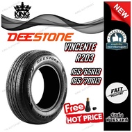 Car Tires Size 165/65R13 185/70R13 Model R203 Deestone Brand (With Air Valve)