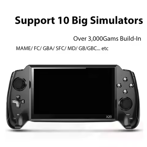 POWKIDDY X20 7.0 Inch HD Screen Console Bulit-in 3000 Game Original Portable Retro Handheld Video Ga