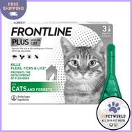 Frontline Plus For Cats 3 Pipettes