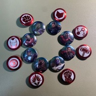 Marvel 復仇者聯盟終局之戰扭蛋襟章Avengers Endgame Tin Badge