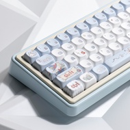 Magic Rabbit Keycaps PBT Heat Sublimation 68 84 G75 HI75 K99 F99 104 F87 หัวข้อการพิมพ์แบบที่ปรับแต่