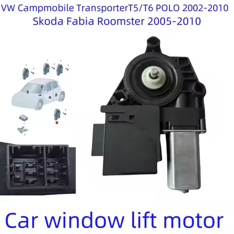 For VW T5 Transporter T5 T6 POLO Campmobile Roomster Skoda Fabia Window lift motor New 6Y2959802 6Y2