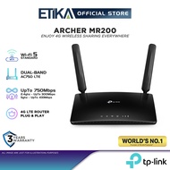 TP-Link Archer MR200 | AC750 Dual Band 5Ghz 4G LTE Wifi Sim Router Modem For Celcom/ Maxis/Digi/ Umo