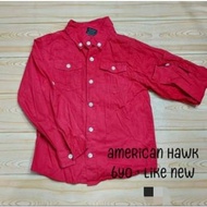 american hawk red kids polo longsleeves for 6 years old kids boy thrifted from ukay us bale