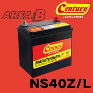 [ Installation Provided ] 46B20L | NS40ZL | NS40 ] Century Marathoner MAX | Car battery myvi bezza v