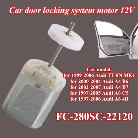 1/4/5PC FC-280SC-22120 car door locking system motor 12V for Audi TT 8N MK1 A4 B6 B7 A6 C5 4B high s
