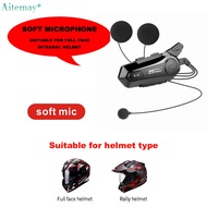 Aitemay 2Pcs E1 Motorcycle Intercom V5.0 Bluetooth Helmet Headset 2 Riders Handsfree Anti-interferen