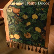 Nordic Luxury Jacquard Table Runner Tasseled Polyester Retro Flowers Table Cloth Decoration Homestay