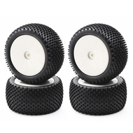 4Pcs 90Mm 1/10 RC Off-Road Buggy Car Rubber Tires Wheels Tyres for Wltoys 144001 144010 124019 10400
