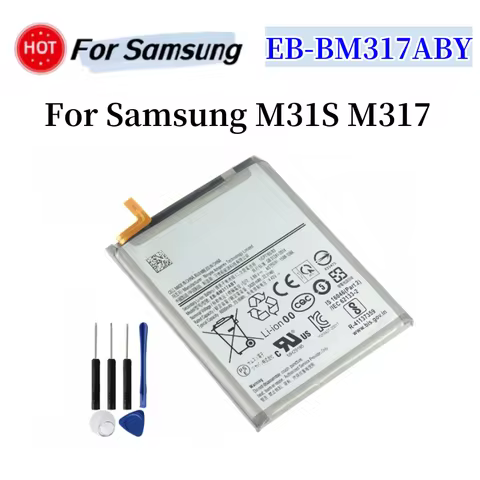 Replacement Battery EB-BM317ABY Battery For SAMSUNG M31S M317 M317F Mobile Phone Bateria 6000mAh +fr