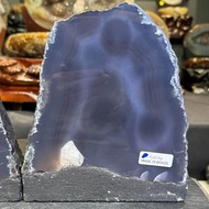 ready stock in malaysia🇲🇾couple agate stone 💯natural from Brazil 🇧🇷🔮天然玛瑙对洞 玛瑙眼 方解石共生 边部绿幽灵  左高: 17.5