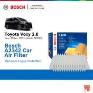 Bosch A2342 Engine Air Filter Element for Toyota Voxy 2.0  Noah ZRR80 (2014 - 2021)