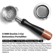 AliKisscafe 51mm Coffee Bottomless Portafilter Delonghi Dedica EC680 EC685 La Specialista Homix Espr