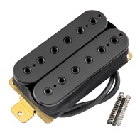 Artec เสา HBB-XBB แบบเซรามิกปรับขนาดได้เสาหกเหลี่ยม Humbucker คอกีตาร์ไฟฟ้าสะพานปิ๊กอัพสีดำ