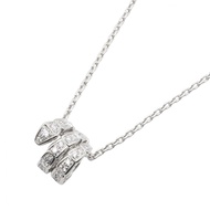 [Pre-owned] Bulgari BVLGARI Serpenti Viper Diamond Necklace 357796 Neck size 41.5/44cm K18WG (White 
