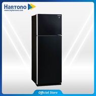 Sharp Kulkas 2 Pintu Besar Big 2 Door Refrigerator SJIG571PGBK