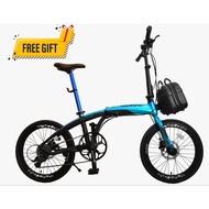 Avand Chester X Folding Bike 20inch Alloy Frame 10 Speed 451 Hydraulic Brake With Free Gift Basikal Lipat